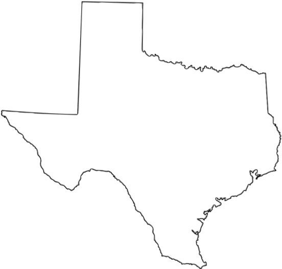 Texas Shape Outline Png