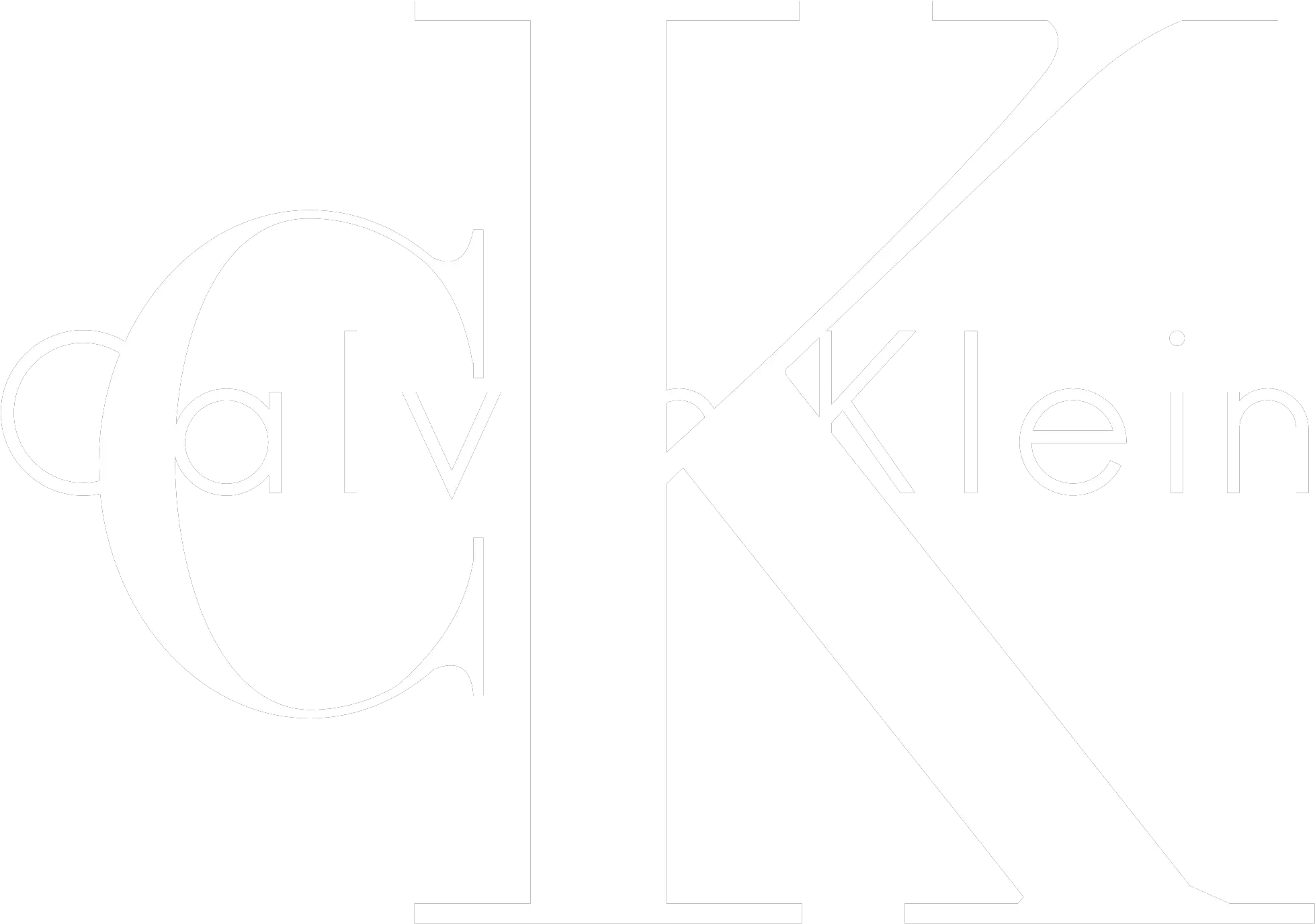 Calvin Klein Logo Wit