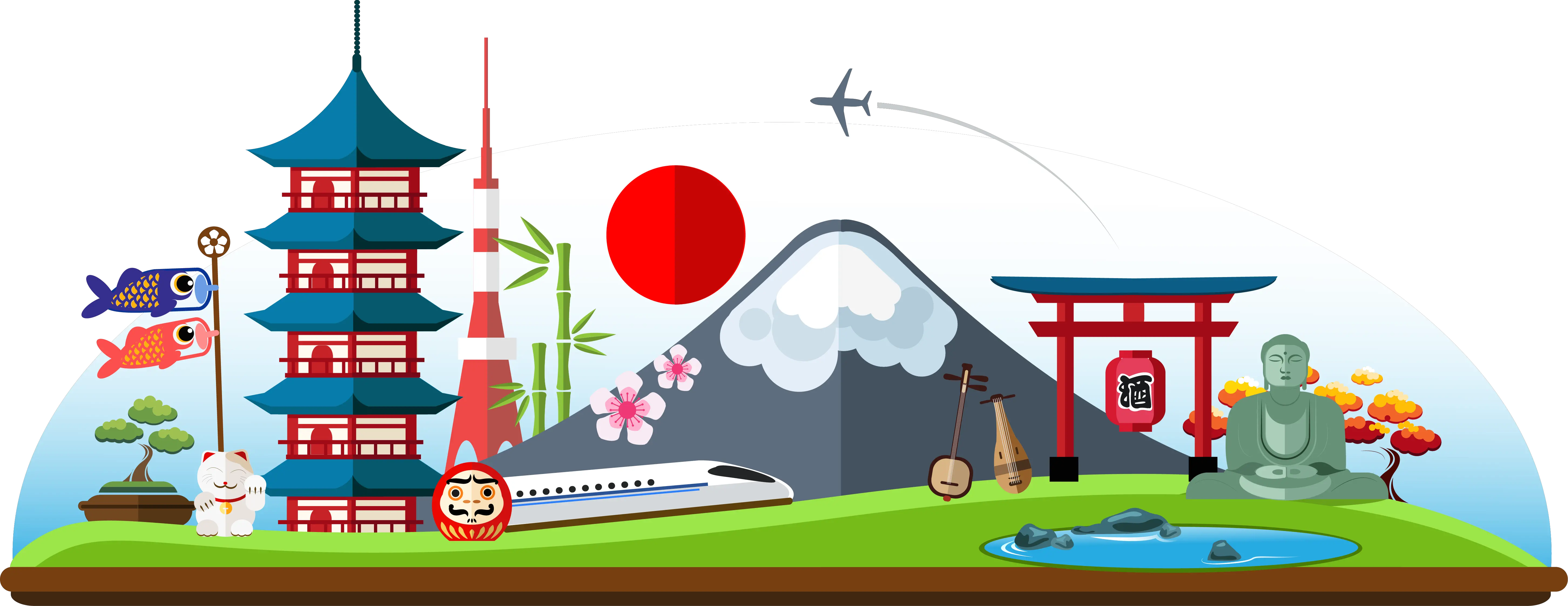 Clip Art Japanese Landmarks Japan Clipart