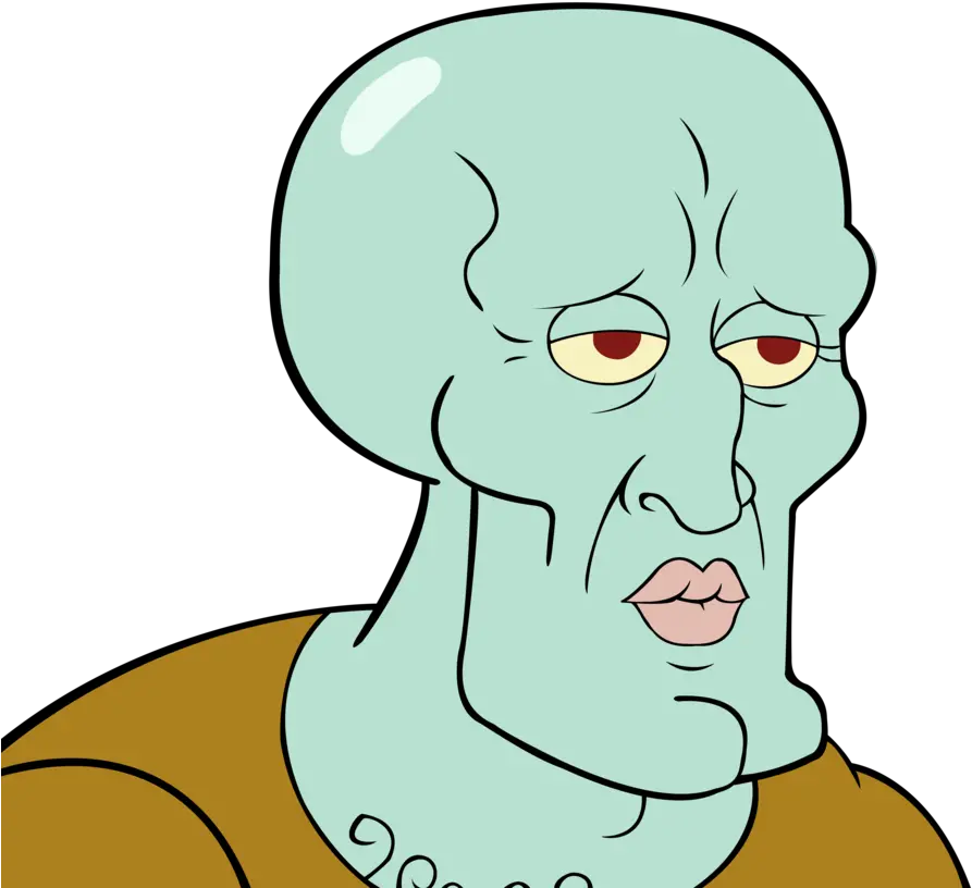 Handsome Squidward Png