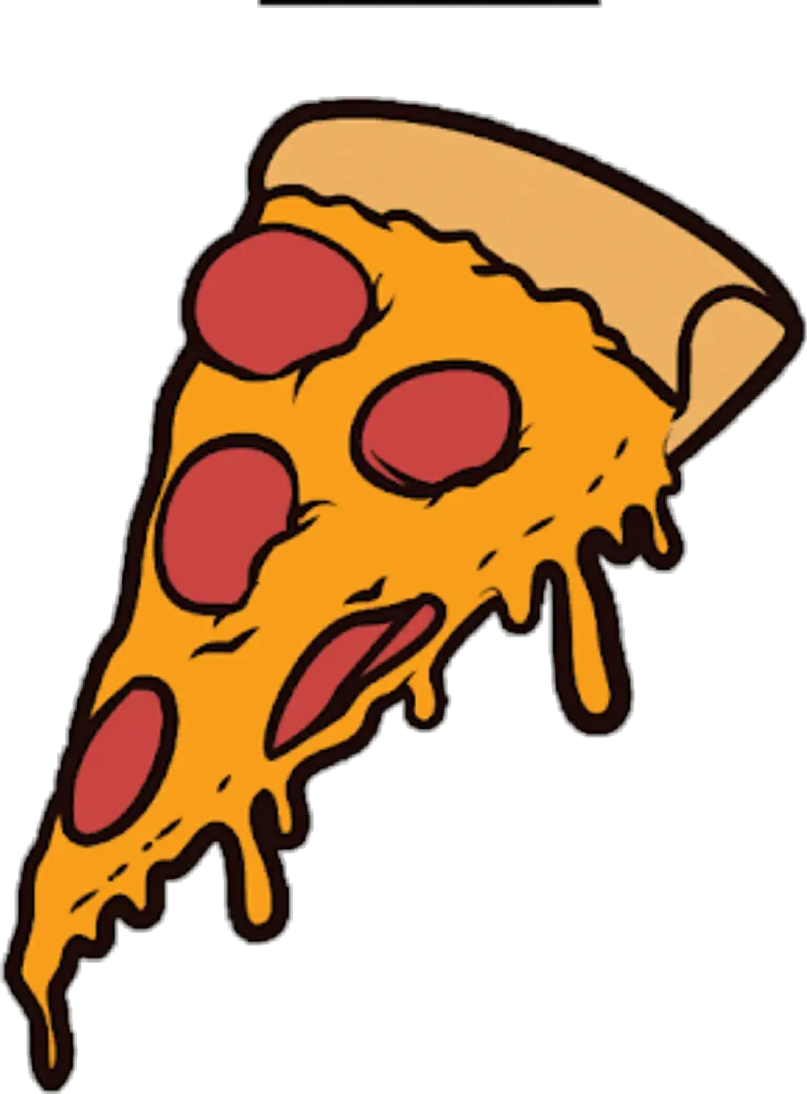 Pizza Tumblr Stickers Cartoon Pizza Slice Png- Cartoon Pizza Transparent