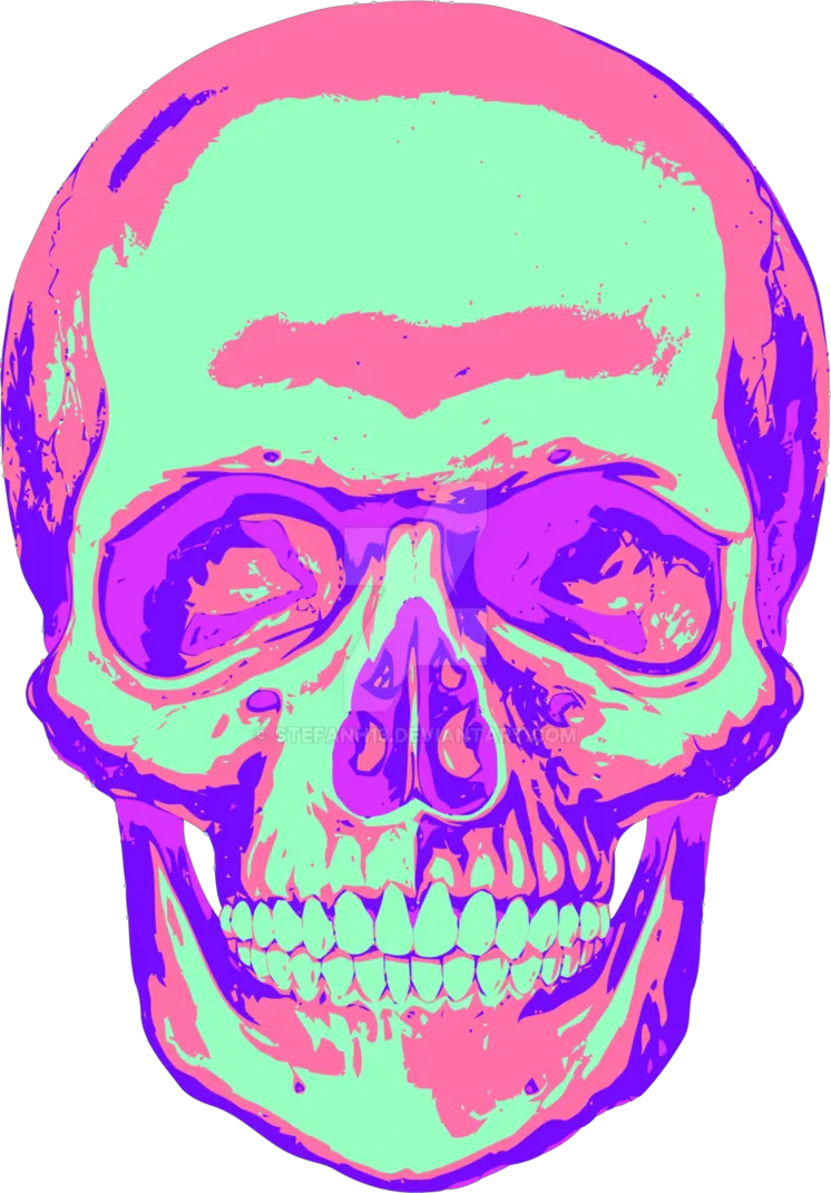 Vector Freeuse Library Kandy By Stefanh On Deviantart Vaporwave Aesthetic Skull Png