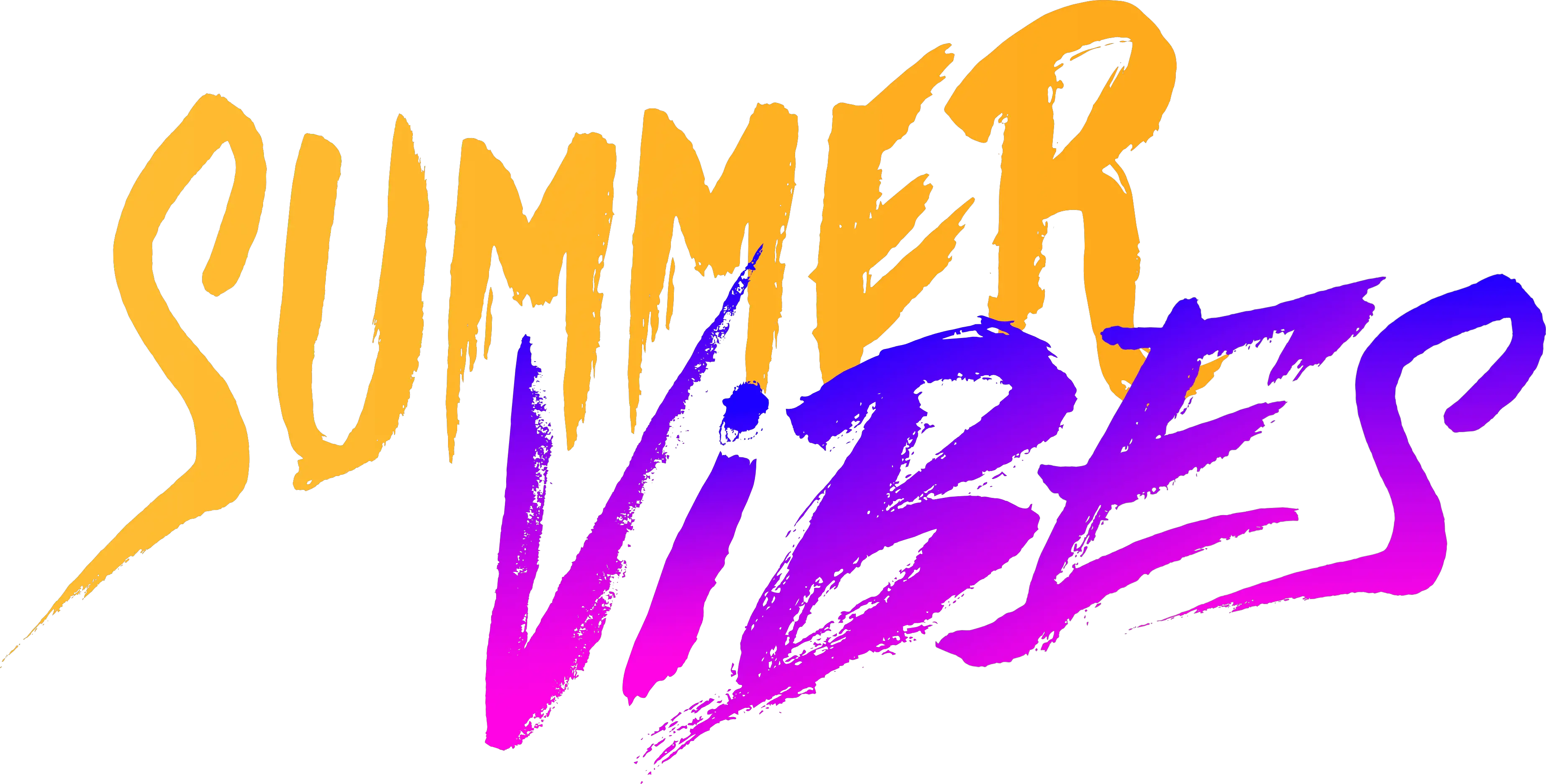 Summer Vibes Text Png