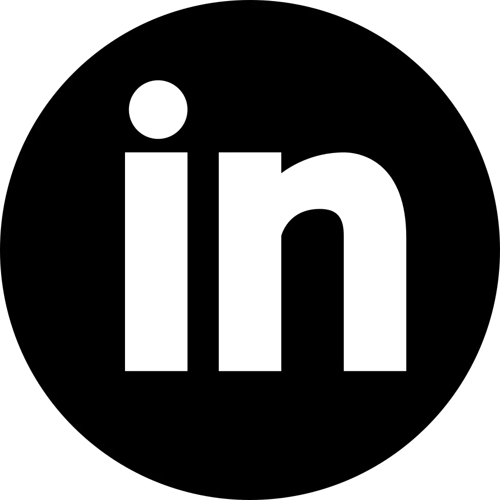 Linkedin Png Icon Linkedin Icon Black Circle