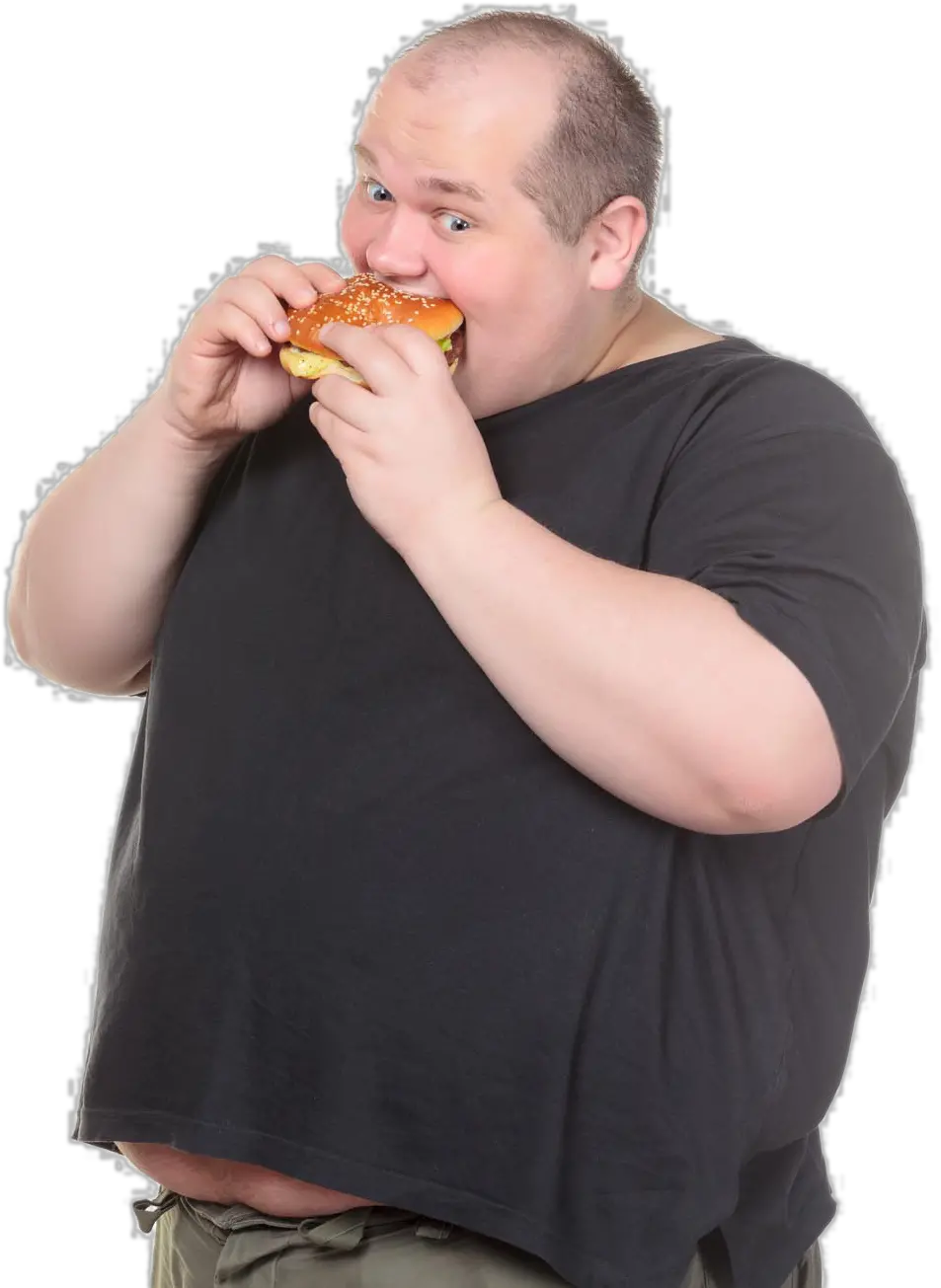 Clip Art A Transprent Png Free Fat Guy Eating Png