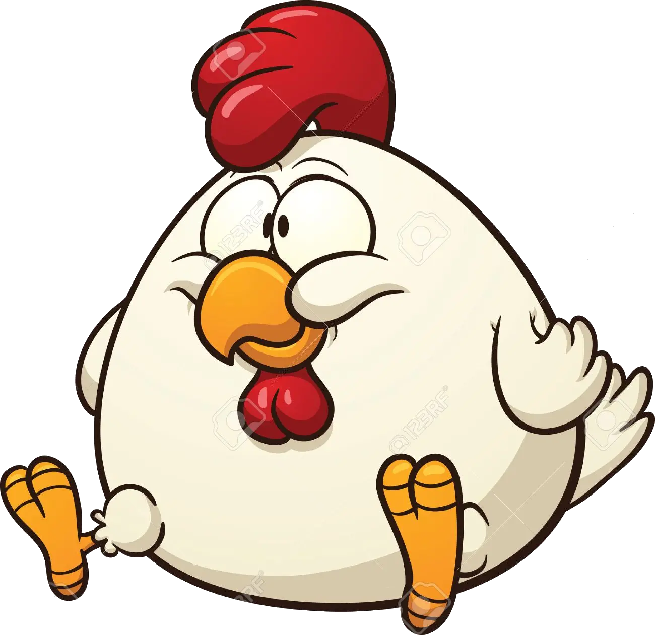 Chicken Clipart Art Clip Fat Royalty Free Cliparts Fat Chicken Cartoon