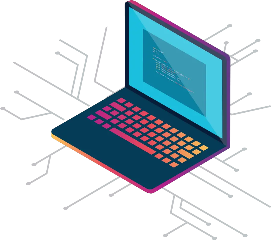 Illustration Of A Laptop Expertise Isometric Illustration