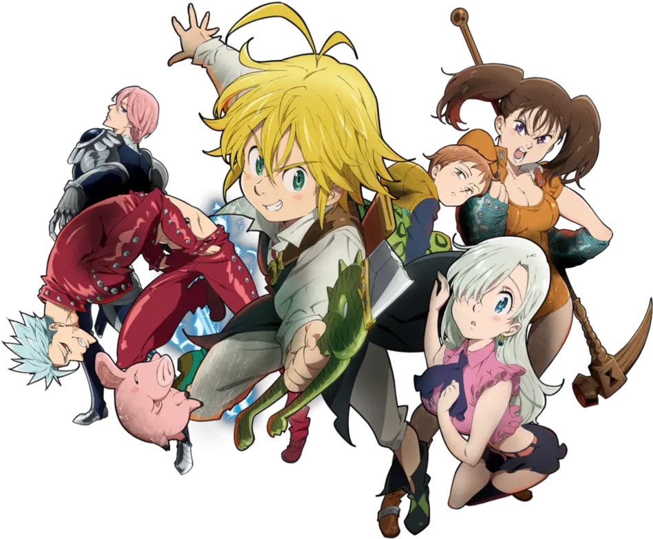 The Seven Deadly Sins Group Nanatsu No Taizai Png