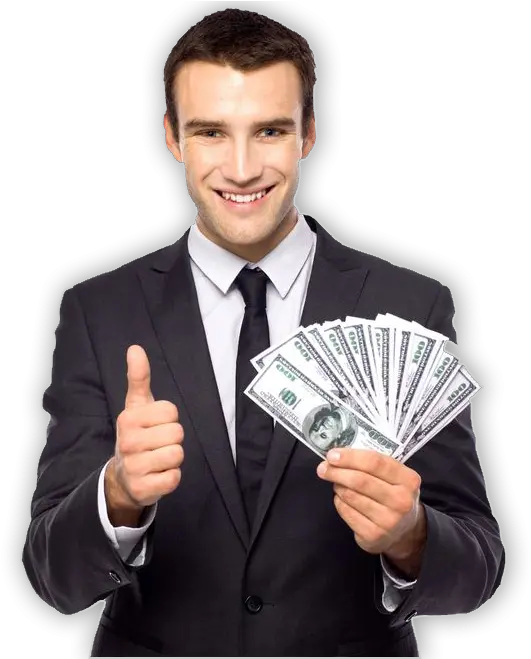 Money Bitcoin Cash Businessperson Holding Payment Man Man Holding Cash Png