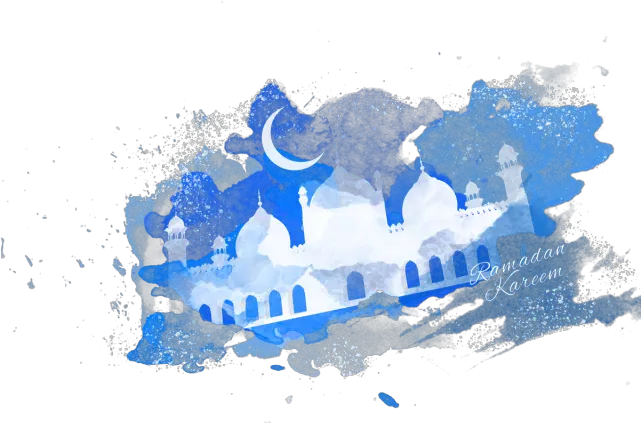 Ramadan Kareem Eid Png Blue Eid Mubarak Png