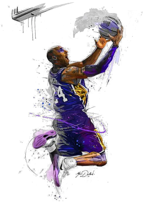 Canvas Basketball Players Lakers Angeles Los Print Kobe Bryant Art