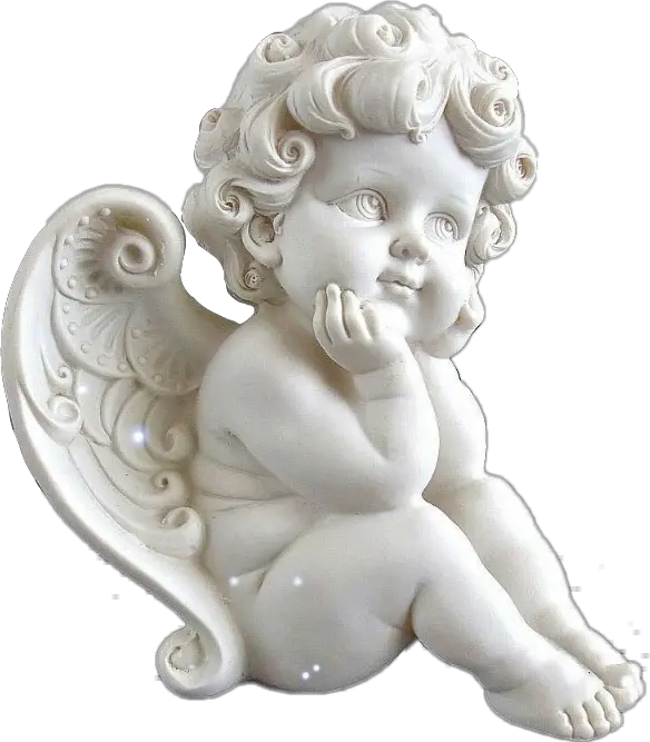 white angel aesthetic carved statue tumblr sculpture Cherub Renaissance Baby Angel