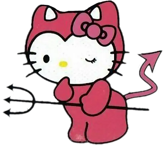 cute sanrio hello kitty devil demon dressup Devil Hello Kitty