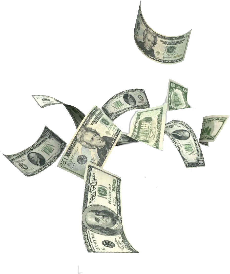 Transparent 100 Dollar Bills Clipart Falling Money Png Hd