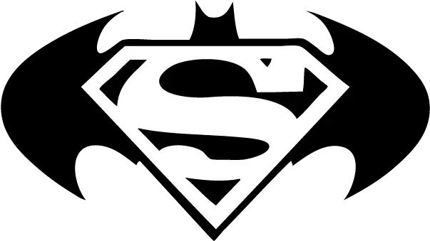 Black And White Superman Logo Png Batman Superman Logo Png