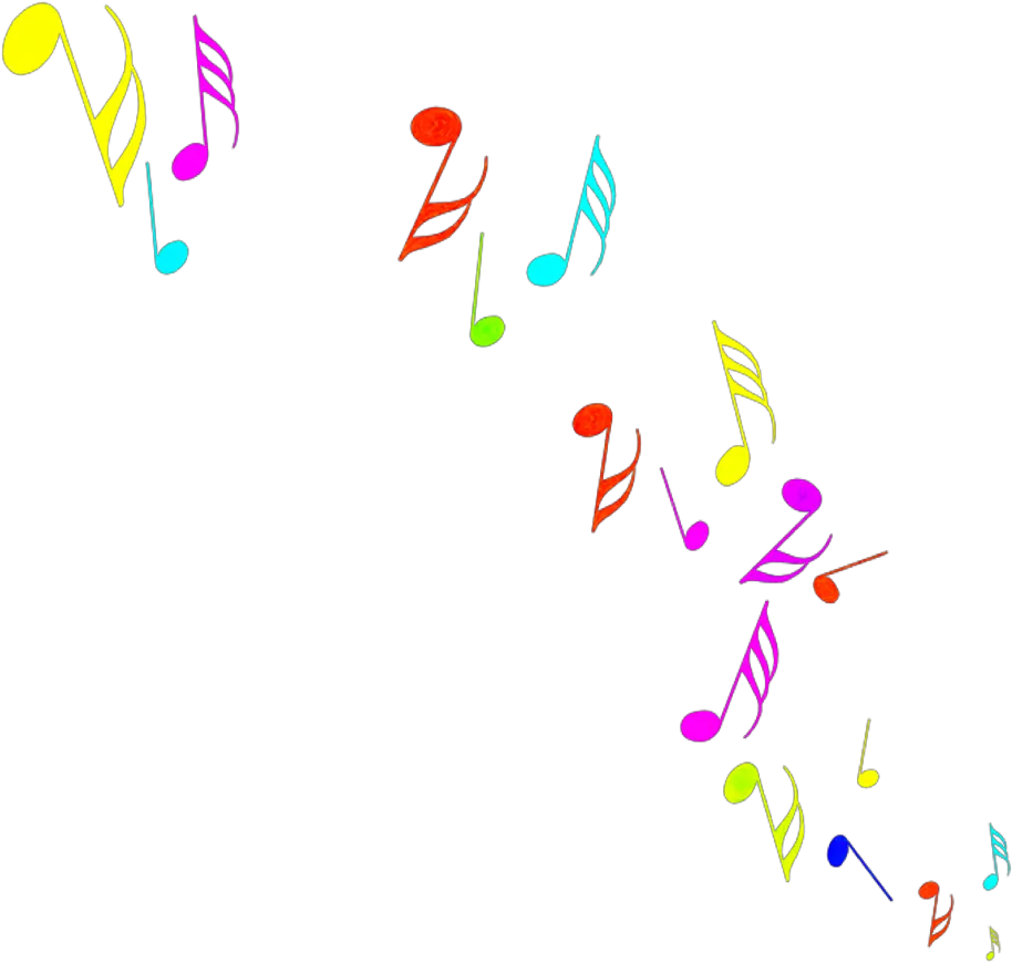 Transparent Colorful Music Clipart Colorful Music Notes Png