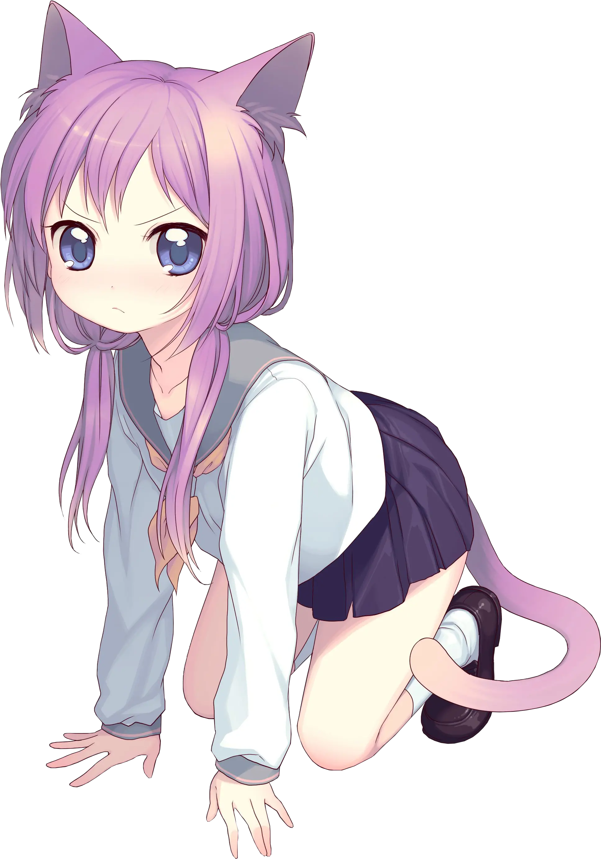 Transparent Motoko Kusanagi Png Anime Cat Girl Background