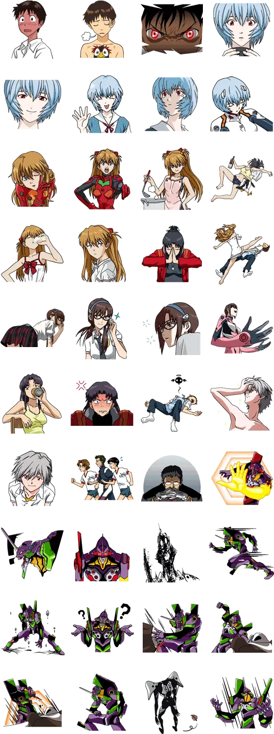 Evangelion Evangelion Stickers Whatsapp