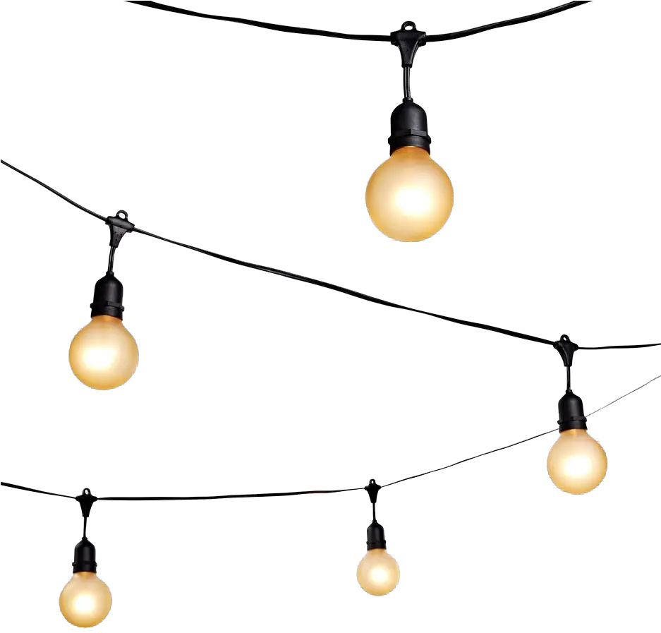 String Light Png Pic Edison Light Bulbs Strand Png