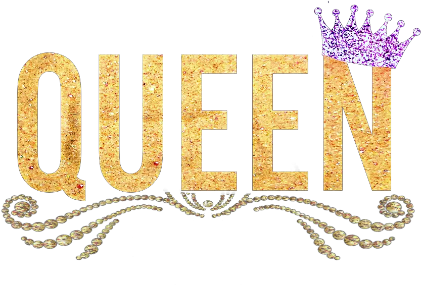 Words Transparent Queen Graphic Design