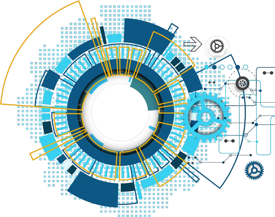 Circle Vector Tech 4th Industrial Revolution Logo