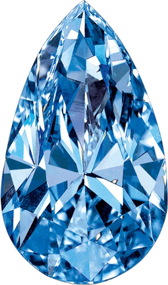 Transparent Blue Shine Png Blue Diamond Teardrop Png