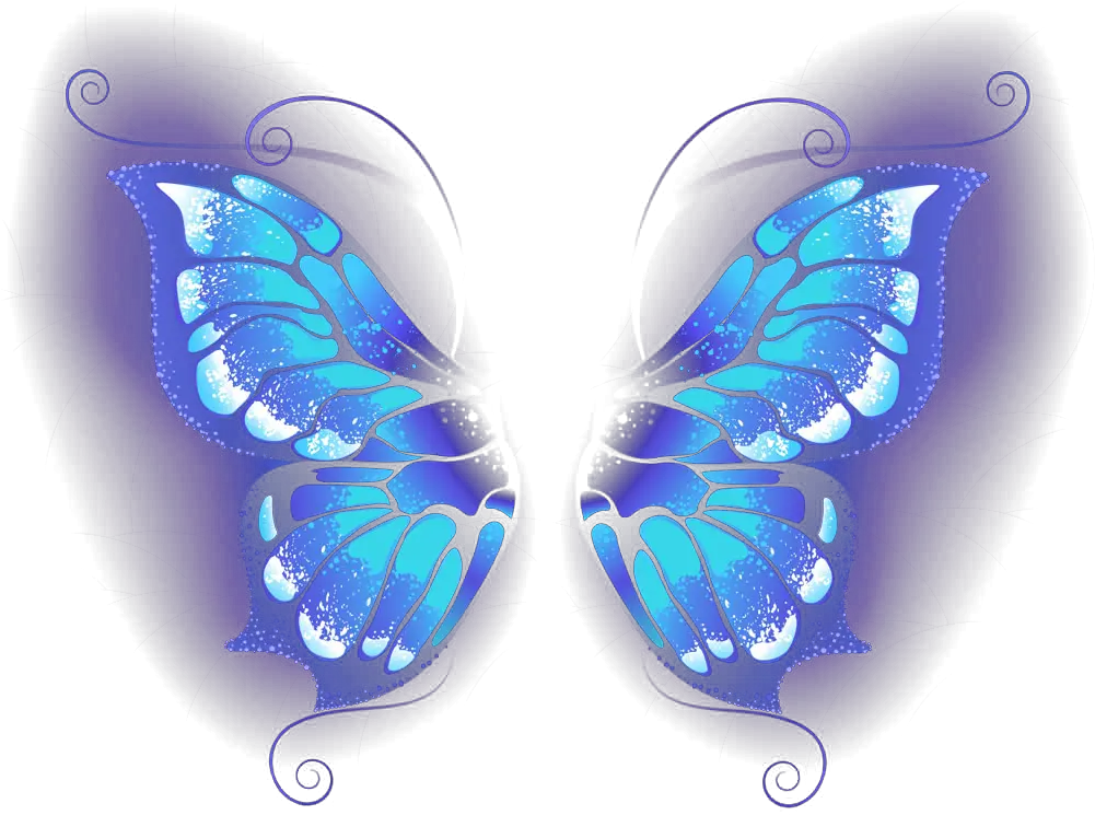 Clip Art Blue Butterfly Wallpaper Transparent Glowing Butterflies Png