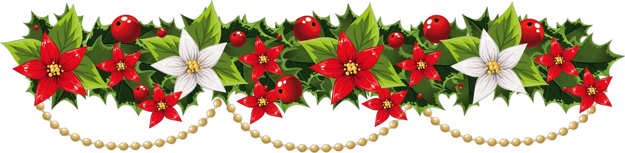 Christmas Garland Border Png Clip Art Christmas Garland