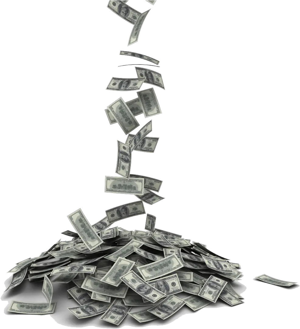 Falling Money Background Png -money Falling Into Pile