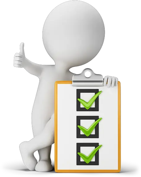 Checklist 3d Png 3d Small People Png Transparent