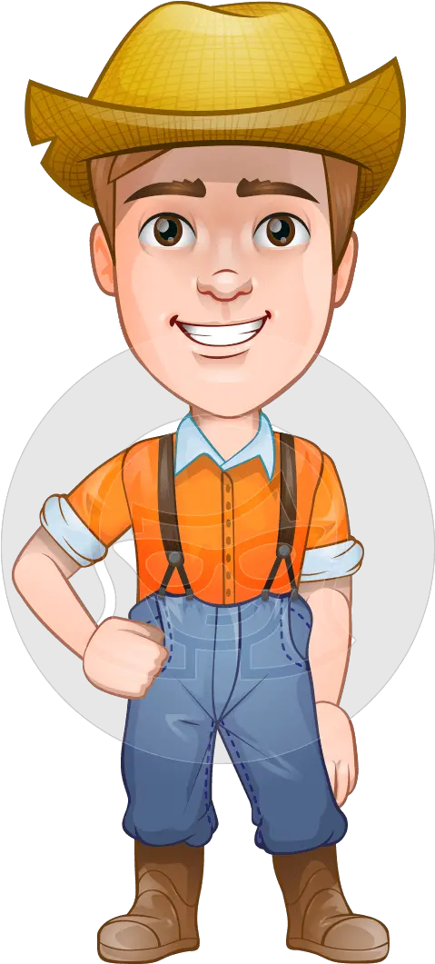 Farm Vector Transparent Cartoon Farmer Png