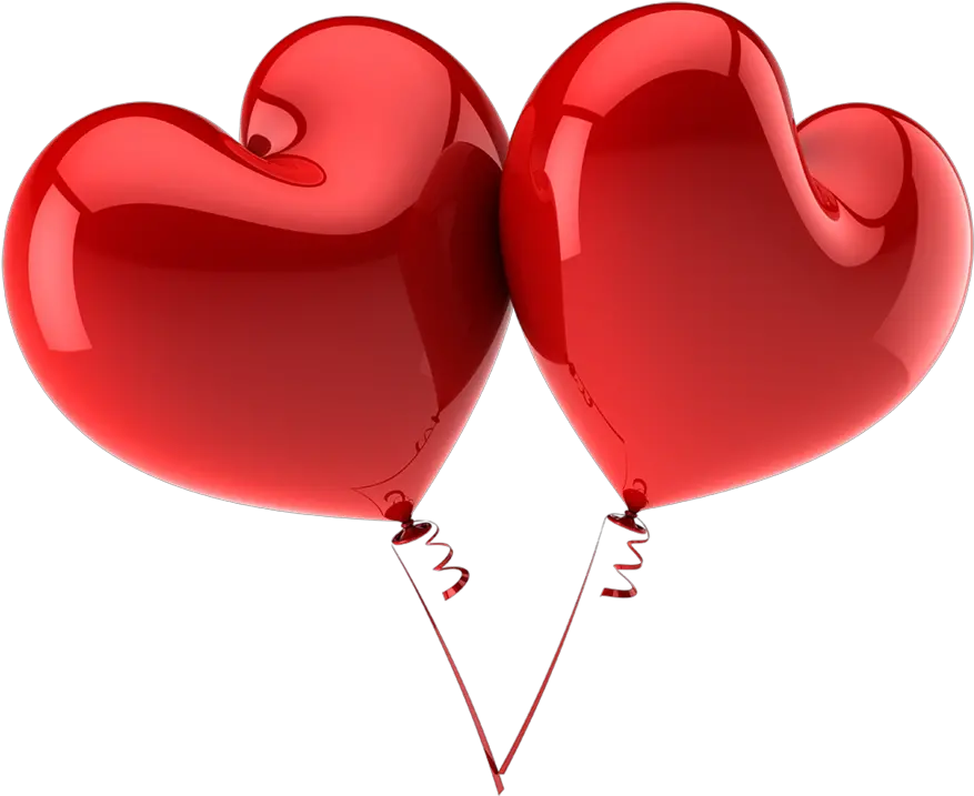 Dashing Heart Balloons Png Heart Shaped Balloons Png