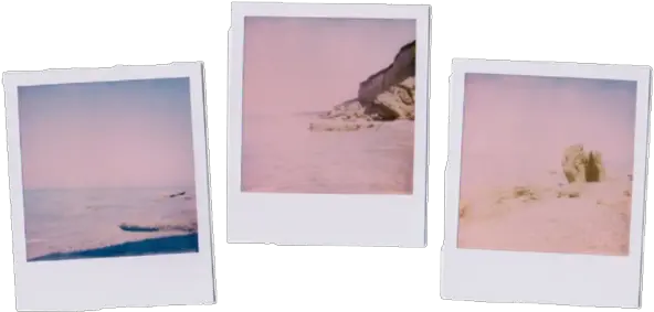 beach polaroid pictures photo white frame white Paper