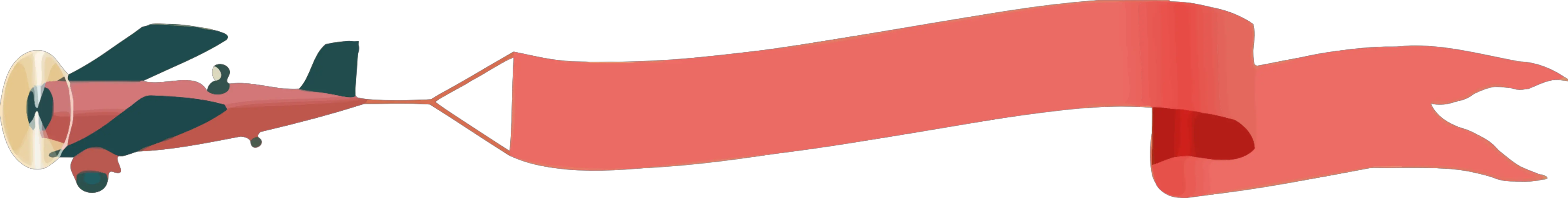 Plane With Banner Png