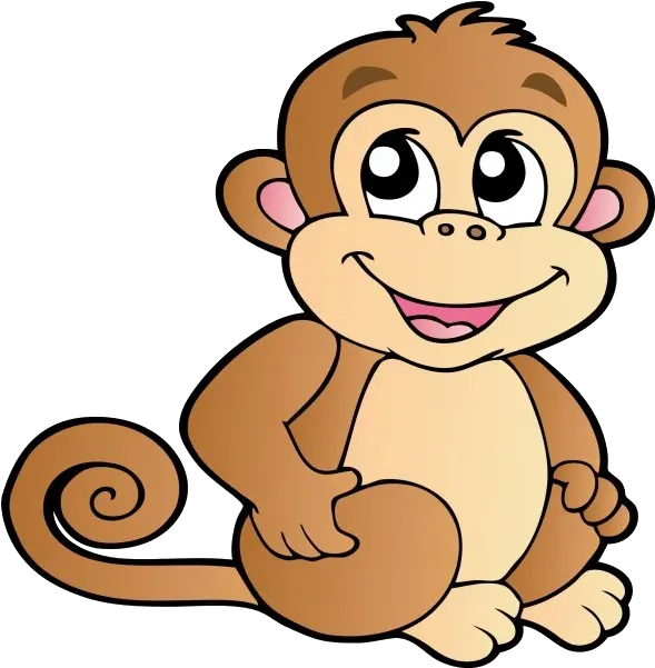 Cartoon Monkey Clipart Transparent Background Monkey Clipart