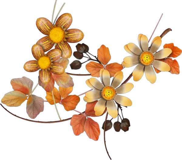 Fall Flowers Png Watercolor Autumn Floral Png