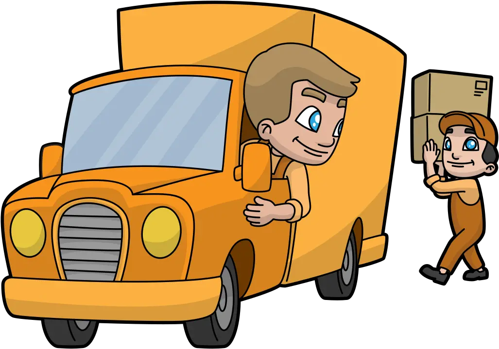 Animated Clipart Delivery Truck