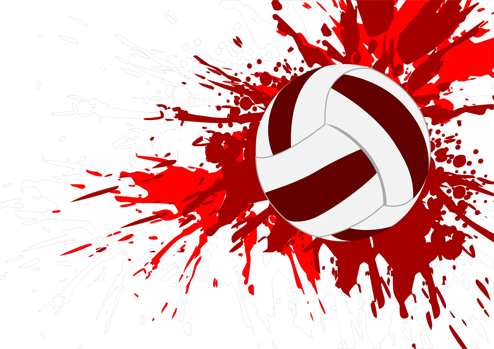 Volleyball Clipart Grunge Transparent Background Volleyball Design Png