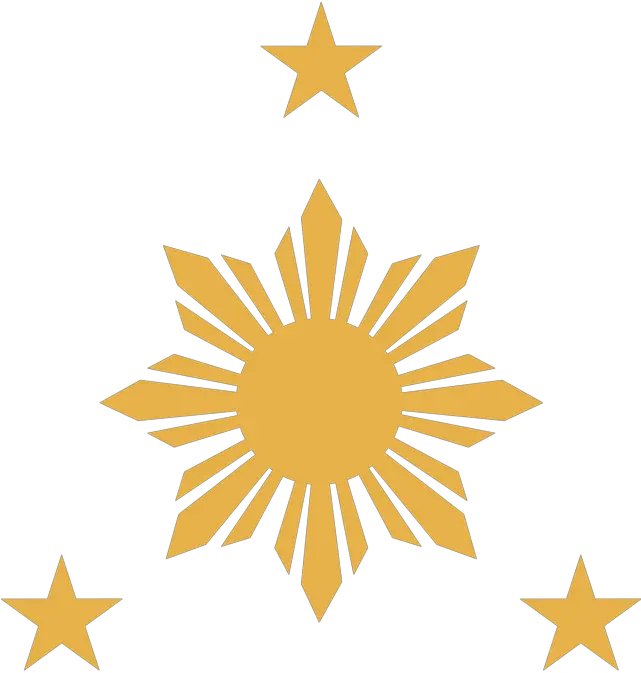 The Three Star And The Sun Stars In Philippine Flag