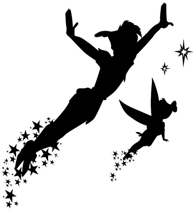 Peter Pan And Tinkerbell Silhouette