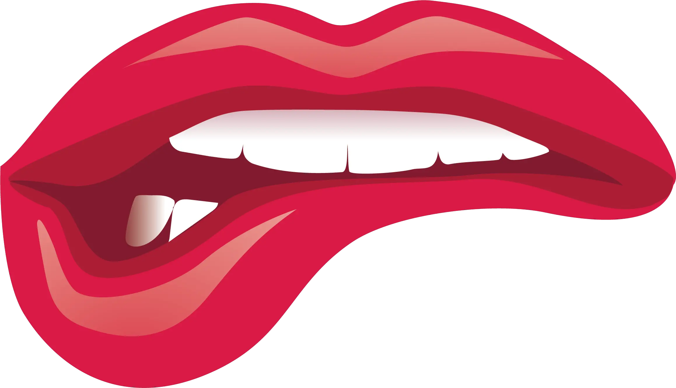 Lip Kiss Cartoon Red Cartoon Lips Kiss