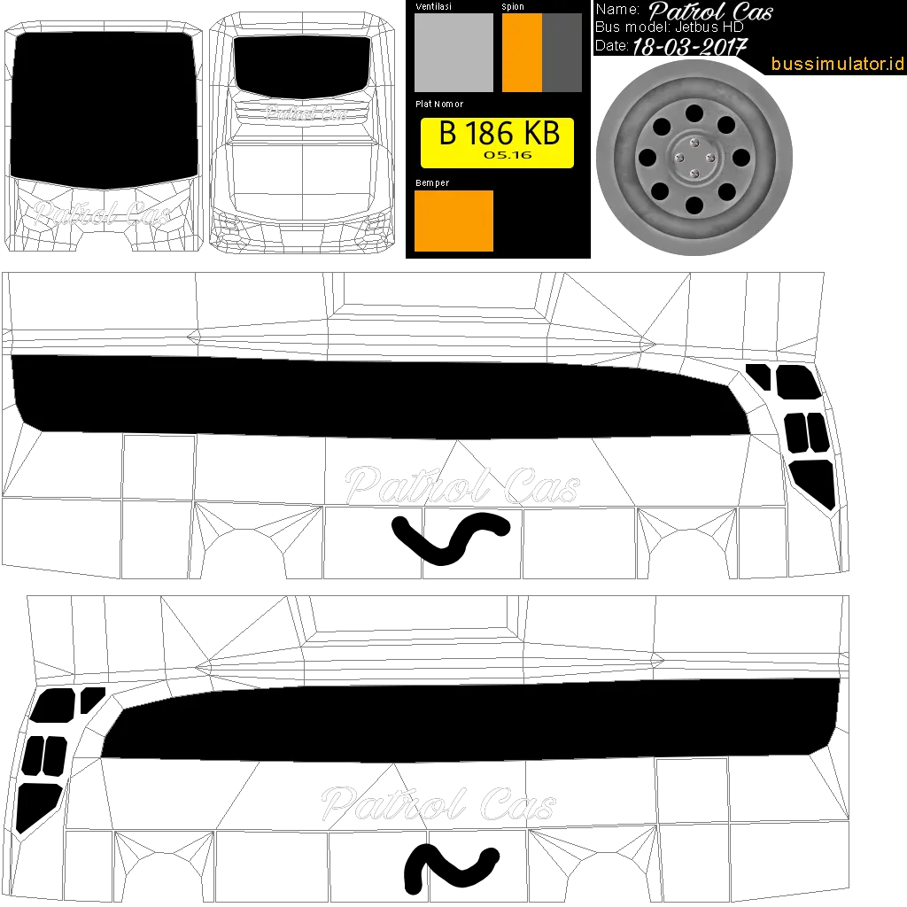 Patrol Cas Bussid Livery Bussid Sekar Taro