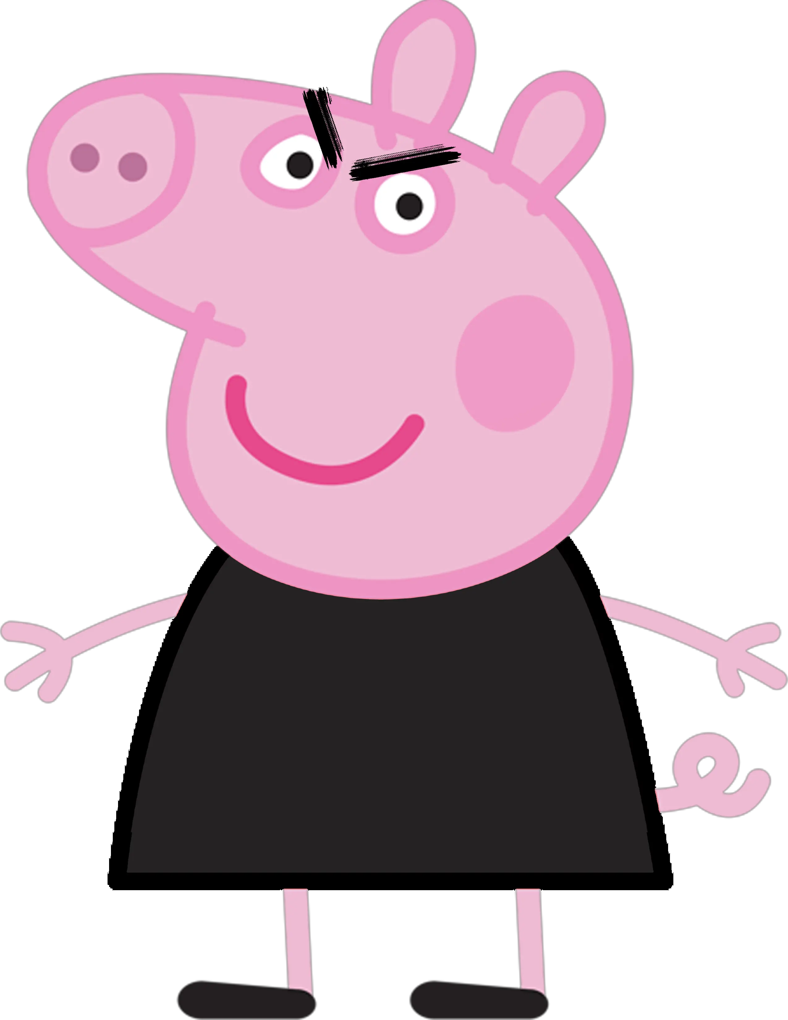 Evil Peppa Peppa Pig Transparent Background