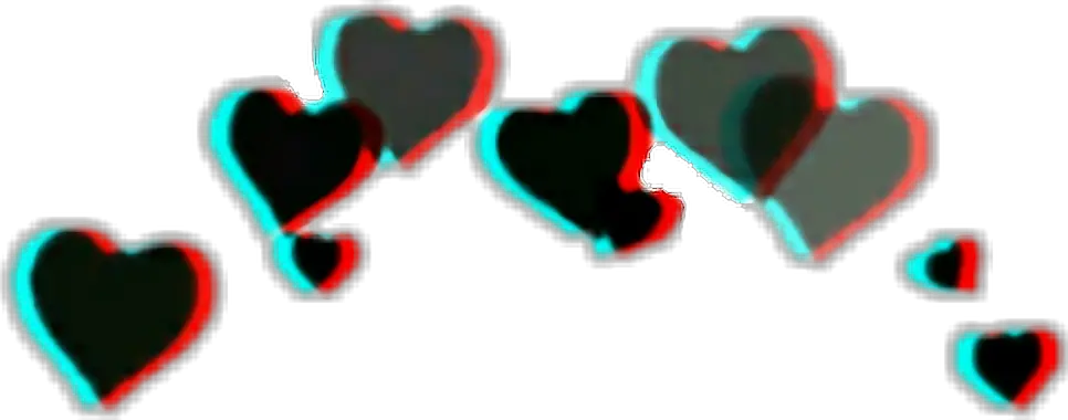 glitch glitchhearts
 scglitchy glitchy tiktok Transparent Heart Crown Filter