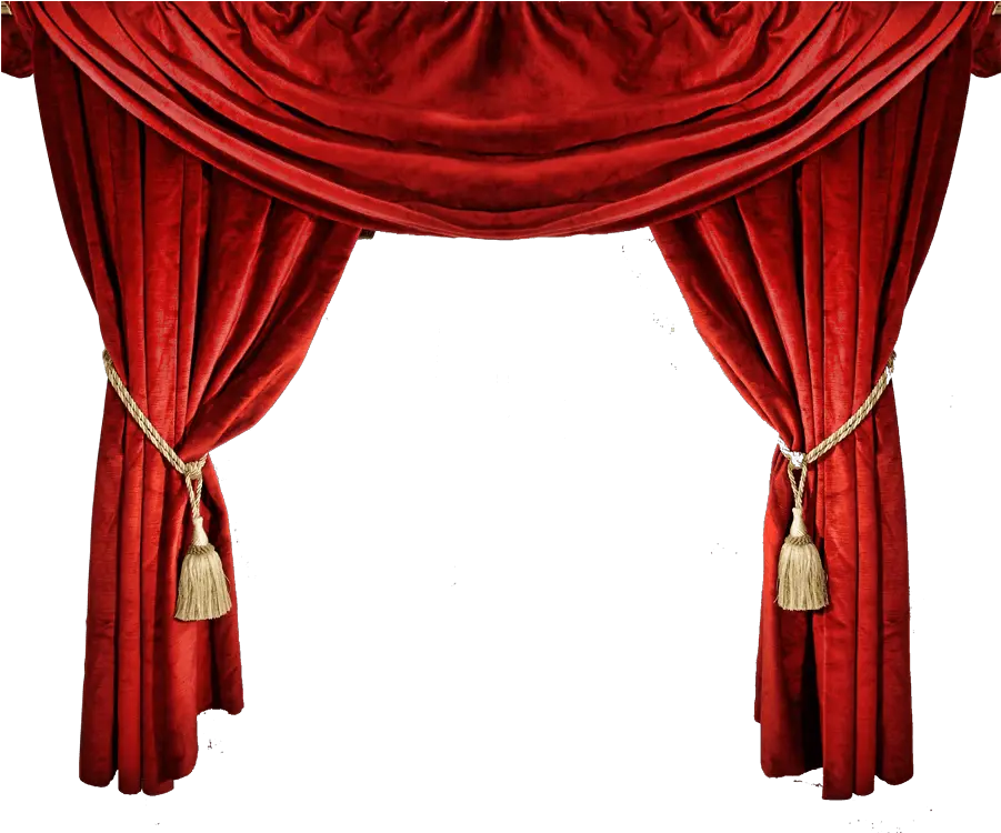 Drapes Stage Red Velvet Curtains