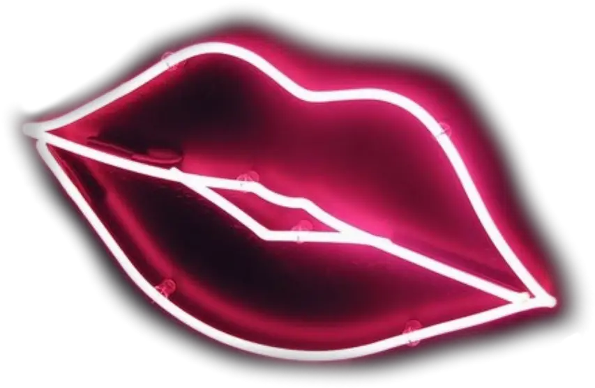 neon lips kiss Neon Lips Png