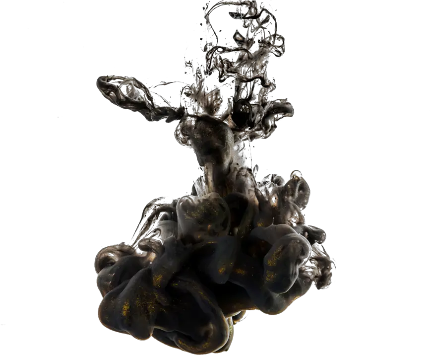 effect 3d smoke foam ink dark 4asno4i Black Ink In Water Png