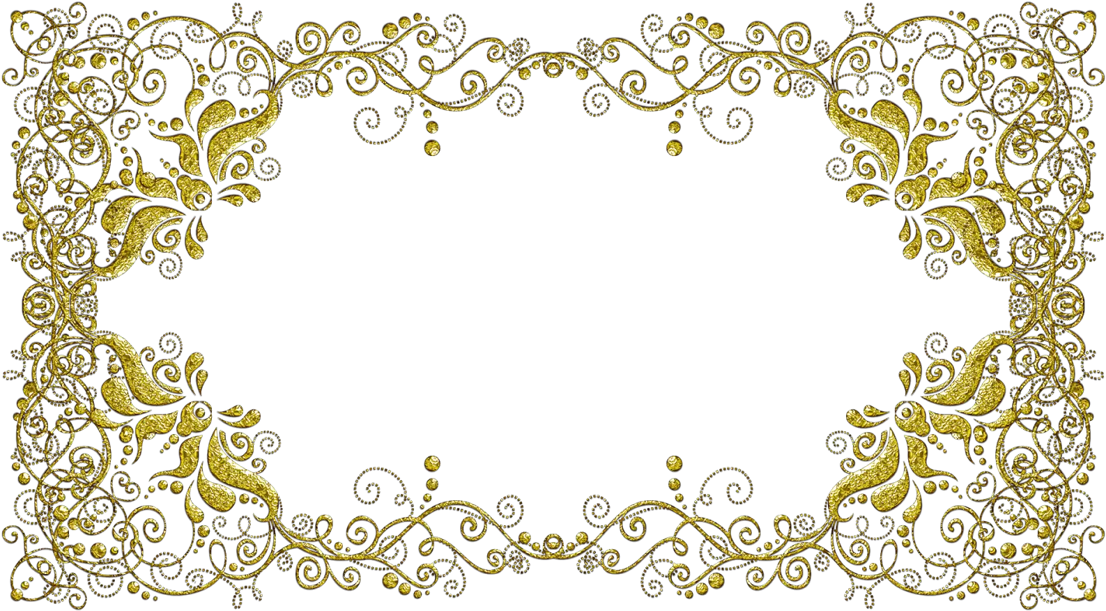 Transparent Arabesco Dourado Png Moldura Dourada Arabescos Png