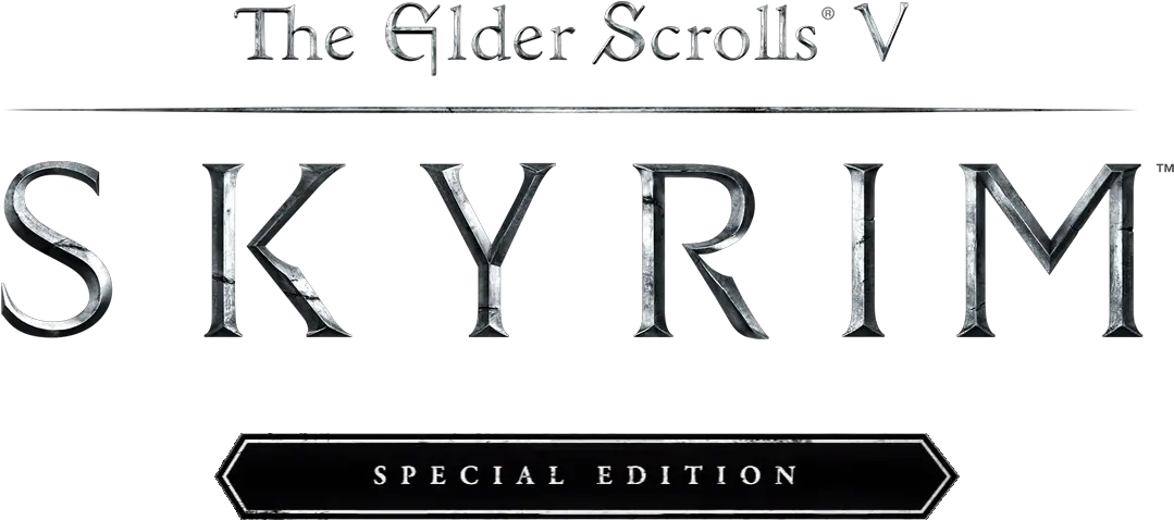 Skyrim Special Edition Logo Png Elder Scrolls V Skyrim Special Edition Logo