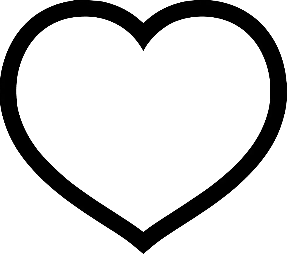 Empty Heart Heart Line Icon Png